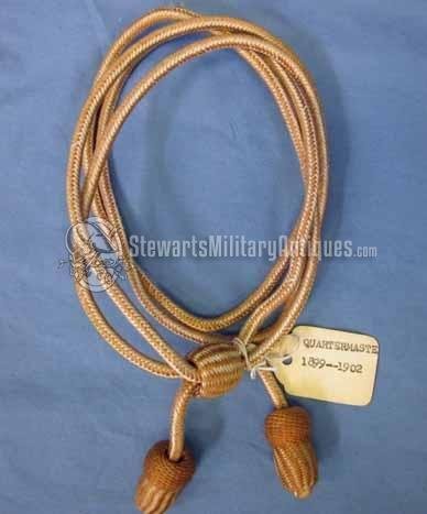  US, Pre WWI, Enlisted Hat Cord, Quartermaster, 1899-1902 — image 2