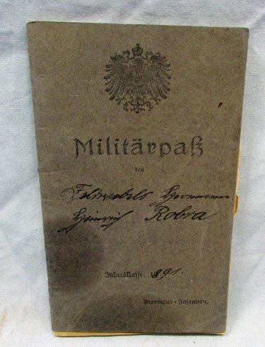  German Pre WWI Military Pass, Fusilier Regiment 27 — image 2