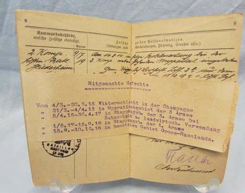  German Pre WWI Military Pass, Fusilier Regiment 27 — image 3