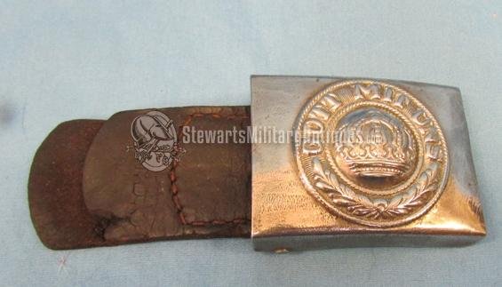  German WWI M1915 Prussian EM Buckle & Tab, Pioneer Bn Nr.5 — image 5