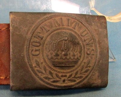  German WWI M1915, Two Piece, Prussian Enlisted Buckle & Tab — image 2