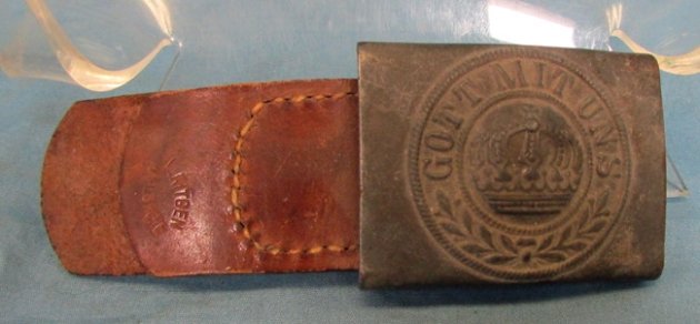  German WWI M1915, Two Piece, Prussian Enlisted Buckle & Tab — image 3