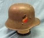 German WWII, Austrian Reissue, Army Double Decal Steel Helmet