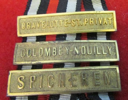  German, Franco-Prussian War Campaign Medal with 3 Campaign Bars — image 3