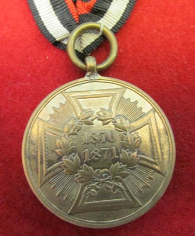 German, Franco-Prussian War Campaign Medal with 3 Campaign Bars — image 4