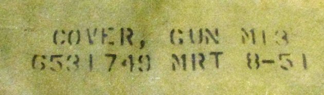  US Korean War Canvas Machine Gun Gun Cover, 1951 — image 4