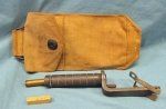 US WWII, British Made, Grenade Launcher Pouch & Launcher
