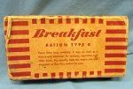 US WWII Unopened Breakfast K Ration, Hills Bros. NY