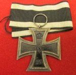 German WWI Iron Cross 2nd Class, Maker Marked Ring