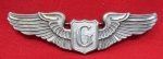 US WWII USAAF 3 Inch Glider Pilot Wings, Sterling