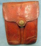 US WWI Eagle Snap Leather .45 Magazine Pouch, RIA 1913