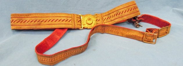  Turkish 19th Century Officers Sword Belt and Buckle — image 2