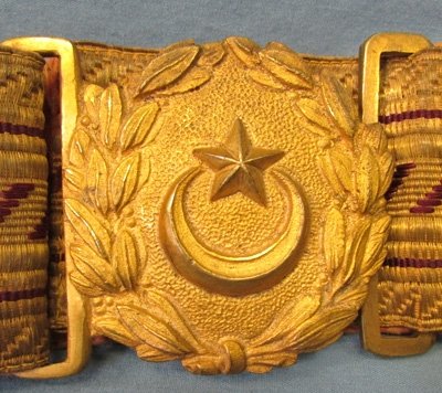  Turkish 19th Century Officers Sword Belt and Buckle — image 3