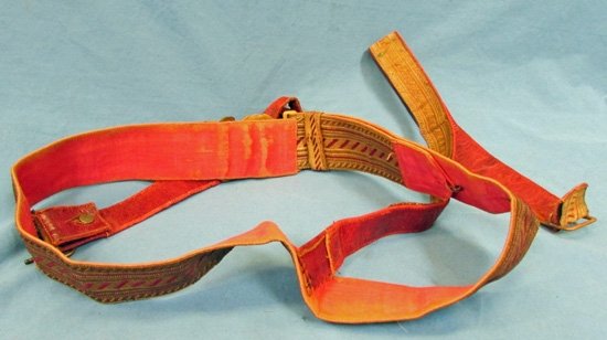  Turkish 19th Century Officers Sword Belt and Buckle — image 5