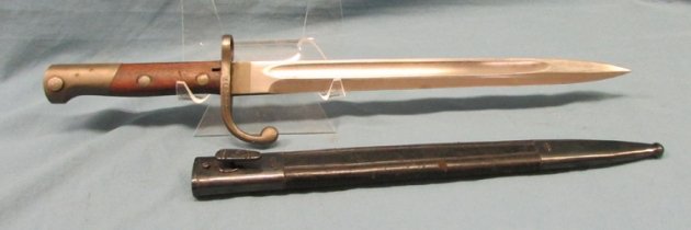  Brazilian M1908 Mauser Bayonet & Scabbard — image 3