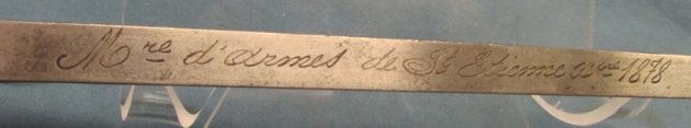  French M1874 Gras Bayonet St Etienne 1878, Matching Numbers — image 5