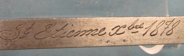  French M1874 Gras Bayonet St Etienne 1878, Matching Numbers — image 6