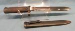 Italian WWII M1938 Folding Blade Cacarno Bayonet and Scabbard