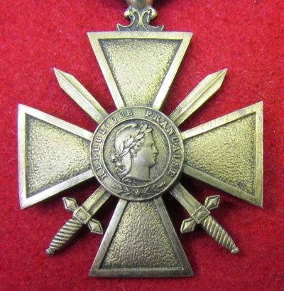  French WWI, Croix de Guerre, Bravery Medal, 1914-1916 Reverse — image 3