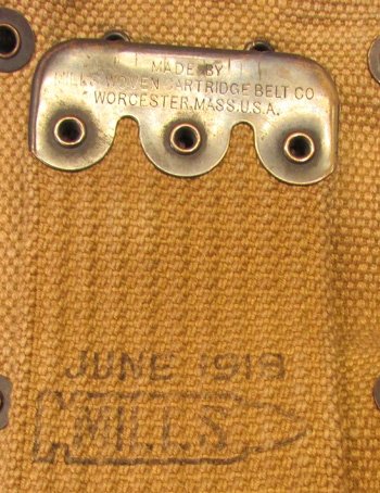  US Pre WWI, M1910 Mills 10 Pocket Rifleman's Belt, 1915 — image 3