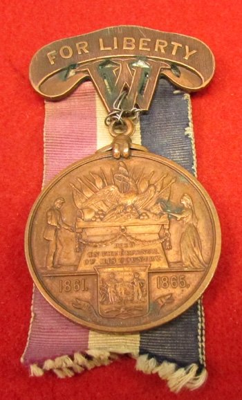  US Civil War West Virginia Medal, For Liberty, Co.E, 8th Rgt Infy, Died — image 2