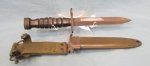 US Rubber Handled M4 Carbine Bayonet, M8 Scabbard