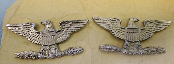  US Vietnam Full Colonel Shoulder Rank Insignia, Sterling — image 2