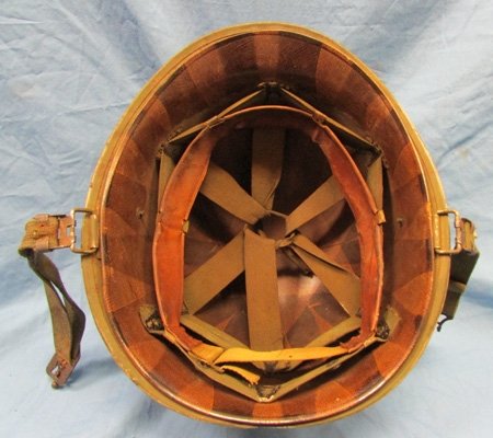  US Vietnam War Era, M1 Steel Helmet, Navy Overpaint, — image 5