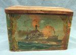 British Pre WWI Biscuit Tin, Royal Navy