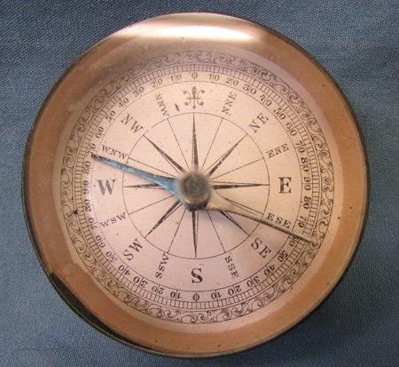  US Civil War Era, Brass Cased Compass — image 3