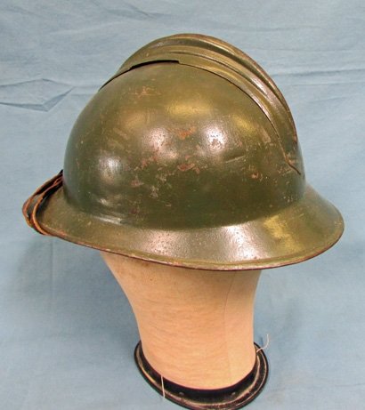  Italian WWI Adrian Pattern Helmet & Liner — image 2