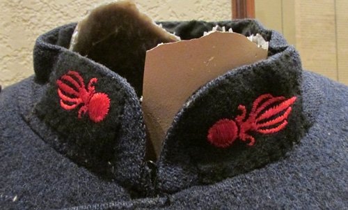  French WWI Blue Wool Enlisted Overcoat, Foreign Legion Buttons — image 4