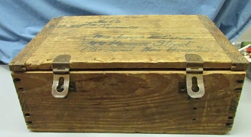  Japanese WWII Munitions Wooden Box, GI Mailed Home — image 2
