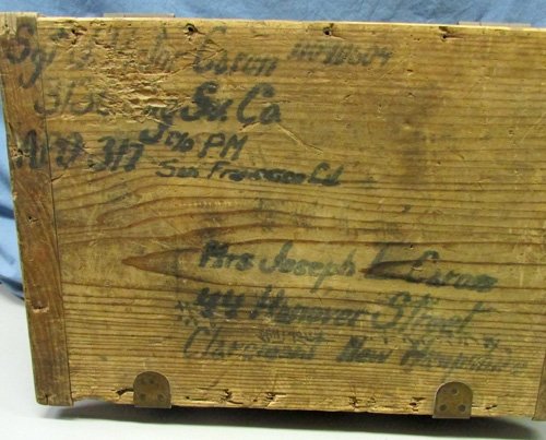  Japanese WWII Munitions Wooden Box, GI Mailed Home — image 3