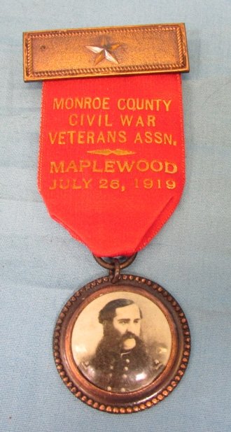  US Civil War GAR Encampment Medal, Monroe County 1919 — image 2