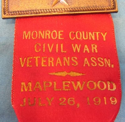  US Civil War GAR Encampment Medal, Monroe County 1919 — image 3