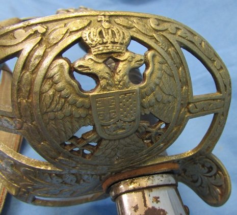  Royal Yugoslavian Army Sword & Knot, Alcoso Mfg — image 3