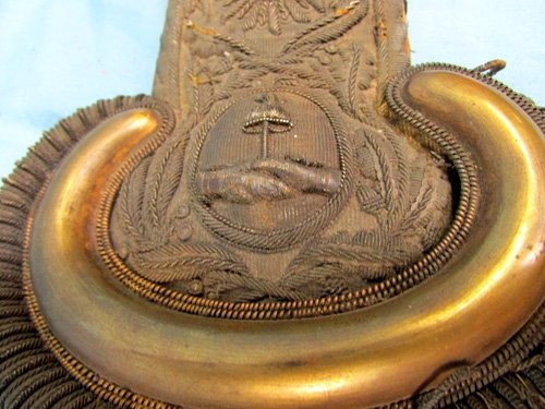  Peruvian 19th Century Field Grade Officer Epaulettes, French Mfg — image 3