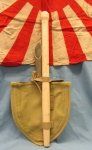Japanese WWII Replica Entrenching Shovel & Cover