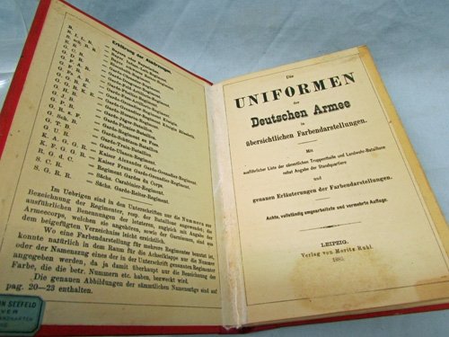  German Pre WWI, Moritz Ruhl Uniform Book, Die Uniformen der Deutschen Armee, 1883 — image 2
