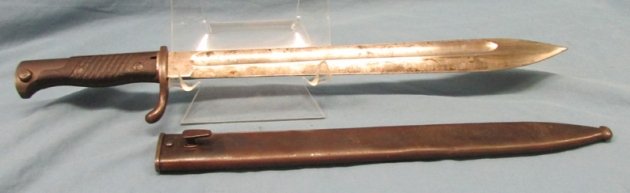  German WWI 98/05 Bayonet & Scabbard, Schilling Mfg, 1916. — image 3