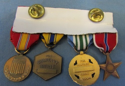  US Cold War Era Four Place Miniature Medal Bar — image 3