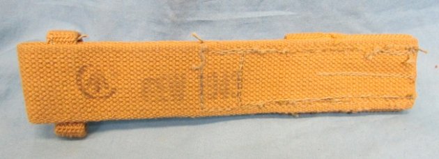  Canadian WWII, Tan Canvas Bayonet Frog — image 3