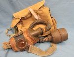 French, WWII Issue Gasmask & Canvas Satchel