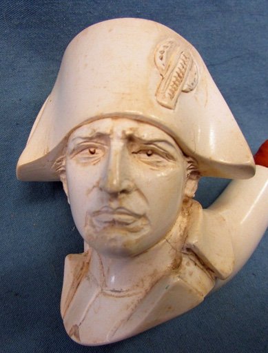  French, 2nd Empire, Napoleon I, Carved Meerschaum Pipe and Case — image 5