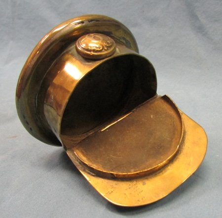  French WWI, Trench Art Visor Hat Ashtray — image 4