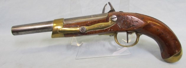  French Napoleonic Era, Ml XIII Flintlock Pistol, 1812 Mfg, UPDATED — image 4