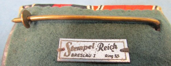  German WWII Two Place Medal Bar, Austrian Anschluss & Czech Occupation, Retailer Marked — image 6