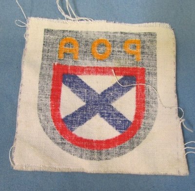  German WWII Russian Volunteer, POA Cloth Insignia — image 3