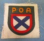 German WWII Russian Volunteer, POA Cloth Insignia